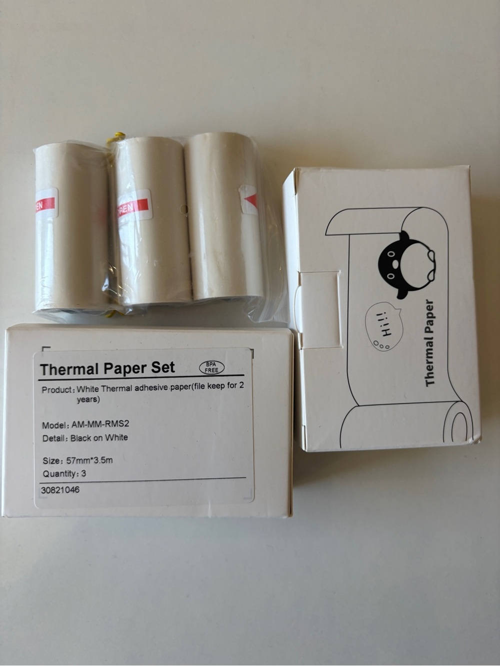 9 Rolls Thermal Sticker Paper 57X30MM For Most Inkless Pocket Printers